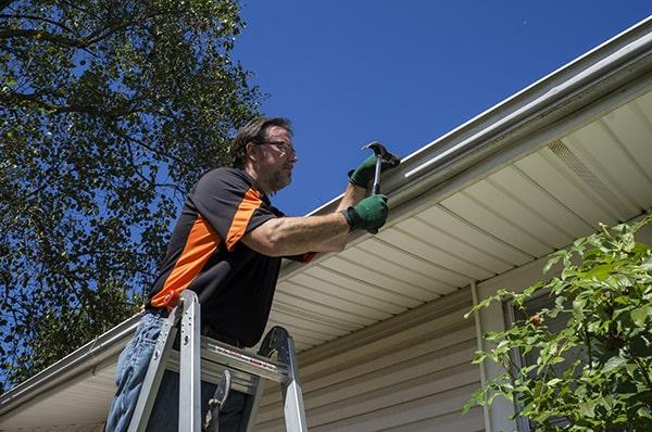 common signs that you need gutter repair include sagging gutters, water leaks, and rusty spots